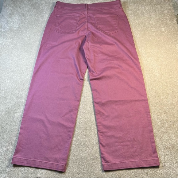 Wide Leg Pants Secretly‎ Slender St Johns Bay High Rise Rose Pink New Women's 16 - Picture 3 of 11